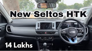 New Kia Seltos 2024💥Seltos HTK 15 Petrol₹14 LakhsDetailed ReviewInteriorFeatures [upl. by Germana88]