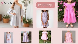 Vestidos de niñas elige cual te gustaría aprender  Patronaje [upl. by Denison307]