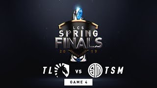 TL vs TSM  Finals Game 4  LCS Spring Split  Team Liquid vs TSM 2019 [upl. by Nirtiac]