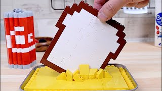 Lego French Toast  Lego In Real Life 2  Stop Motion Cooking amp ASMR [upl. by Annahsal]