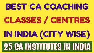 Best CA coaching classes in India  Best CA coaching centers in India  CA [upl. by Socha842]