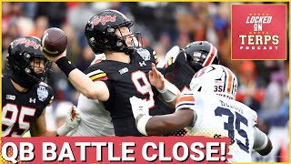 The Maryland football’s quarterback battle is closer than we think Maryland Terps Podcast [upl. by Fafa]