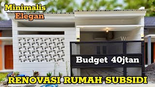 Renovasi Teras Minimalis Modern Rumah Subsidi [upl. by Ttezil]