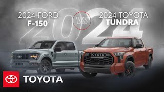 2024 Toyota Tundra vs 2024 Ford F150  Toyota [upl. by Sivia]