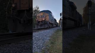 CSX local train L620 approaches Raleigh NC at the quotWaffle Housequot signals 11112024 [upl. by Tiat]