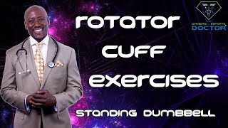 Rotator Cuff Strengthening Exercises Part 1 Standing Dumbbell [upl. by Willtrude731]