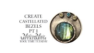 How To Create a Castellated Serrated Bezel  pt 1 [upl. by Sedgewick272]