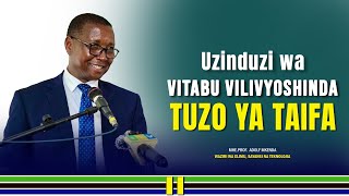 UZINDUZI WA VITABU VILIVYOSHINDA TUZO YA TAIFAPROF MKENDA [upl. by Ellehcor]