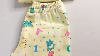 como coser un pantalón de pijama niños costura ropa pijamas pantalones facil tutorial sewing [upl. by Llebana]