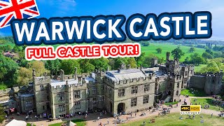 WARWICK CASTLE  Full tour of the magical castle in Warwick England [upl. by Clorinda]