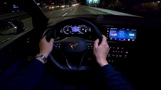 2023 Cupra ATECA 15 TSI 150 HP Night POV test drive CARiNIK ambient light options [upl. by Asilet366]