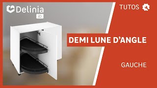 🔨 TUTO  Comment installer un rangement demilune pour meuble dangle bas DELINIA iD gauche [upl. by Rubma970]