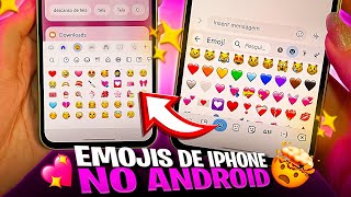 Saiu 🤩 EMOJIS DE IPHONE IOS 174 NO ANDROID 😍 [upl. by Allistir665]