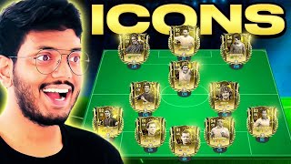 The Best Icons Squad in FC MOBILE [upl. by Llerryt840]