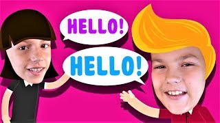 Hello Song for Kids  Nursery rhymes and Kids Songs [upl. by Terryl394]