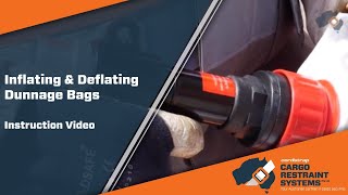 How to Inflate and Deflate Dunnage Bags Cargo Restraint Systems Pty Ltd [upl. by Nywde521]