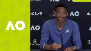 Felix AugerAlliassime quotIts never easyquot press conference 3R  Australian Open 2021 [upl. by Zorine880]