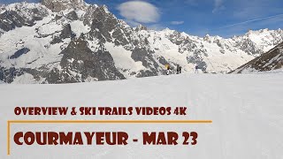 Courmayeur ItalySki Resort Overview and ski trails videos Visit this place if you visit Chamonix [upl. by Rogovy277]