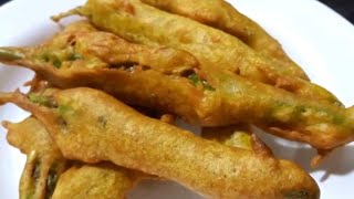 एकदम कुरकुरीत मिर्ची भजी  Mirchi Bhaji  Mirchi Bhaji Recipe  मराठी रेसिपी  Kiti Kitchen [upl. by Atsirtal477]