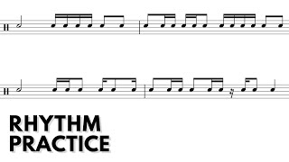 Snare Rhythm Practice  Play Along [upl. by Thomasina497]