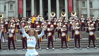 USC Trojan Marching Band London Performance 2012 [upl. by Airitac]