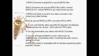 MPEG Converter [upl. by Calley]