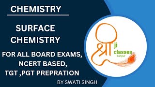 SURFACE CHEMISTRYCHEMISTRY 12th BYSWATISINGH Ashreejiclasses176 [upl. by Stevana]