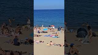 BARCELONETA BEACH ON JULY 2024  WALKING AROUND BARCELONA BEACH [upl. by Nnoryt817]