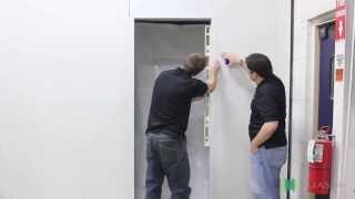 How to install an Eliason Swing Cooler Door [upl. by Ransome193]