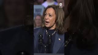 Harris begins Michigan rally speech by addressing war in Gaza [upl. by Ennayrb]