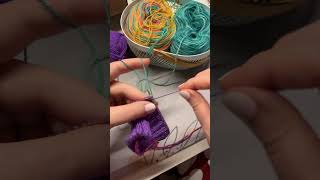 ✨ weaving in ends as you go ✨ knitting knit [upl. by Redmund557]