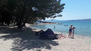 Crikvenica  šetnja gradskom plažom 2021  Beach walk  Strand Spaziergang Kroatien [upl. by Yevi922]