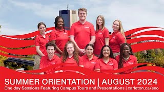 Summer Orientation  Carleton University [upl. by Naziaf]