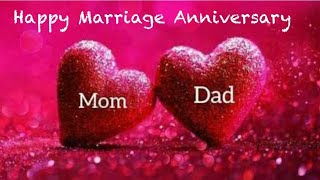 Happy marriage anniversary status ll mom and dad ll [upl. by Nalliuq]