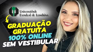 GRADUAÇÃO EAD GRATUITA SEM VESTIBULAR  UEL 2024  Mari Rel [upl. by Quent]