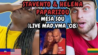 REACTION TO Stavento amp Helena Paparizou  Mesa Sou Live at Mad VMA 2008  FIRST TIME WATCHING [upl. by Allehs309]