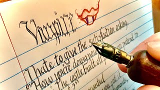 ASMR Handwriting OliviaRodrigo Vampire [upl. by Ahsenauj]