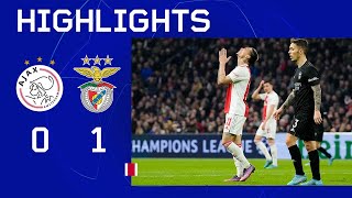 Game over 😫  Highlights Ajax  Benfica  UEFA Champions League [upl. by Durant]