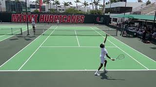 DK Suresh Ekambaram Wake Forest vs Martin Katz University of Miami  Court 1 Highlights [upl. by Jabin]