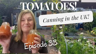 Episode 33  Canning Tomatoes in the UK [upl. by Andriana]