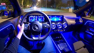 New Mercedes GLA 2020  Night POV TEST drive 200d [upl. by Namara633]