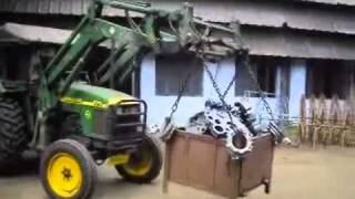 BULL loader for scrap handling with MS bin attachment [upl. by Anirat]