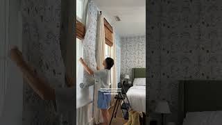 Bedroom makeover with peel and stick wallpaper [upl. by Helas]