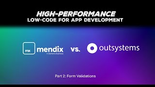 HighPerformance LowCode App Development  Mendix vs OutSystems Part 2 [upl. by Acinoj47]