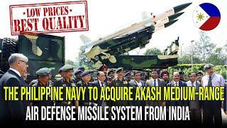 INDIAS AKASH MEDIUMRANGE AIR DEFENSE MISSILE SYSTEM TO BE PURCHASED BY PHILIPPINE NAVY ❗❗❗ [upl. by Dole472]