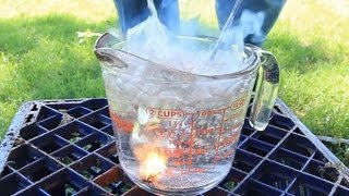 Sparklers Underwater Fire  Science Experiment [upl. by Chubb]