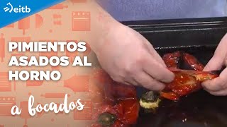 Pimientos asados al horno fáciles y rápidos de hacer en casa [upl. by Ezalb]