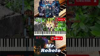 Styx  Mr Roboto Piano Tutorial Densha Otoko shorts [upl. by Pillow]