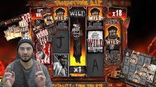 ⚫ SLOT ONLINE ITA  SUPER BONUS ALLA TOMBSTONE RIP⚰ [upl. by Germain]