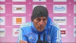 Conférence de presse Evian TG FC  Olympique de Marseille 11  201213 [upl. by Randie]